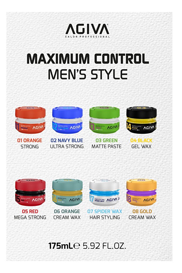 Red Mega Güçlü Tutuş ve Islak Görünüm Sağlayan Wax - 175ML - 5