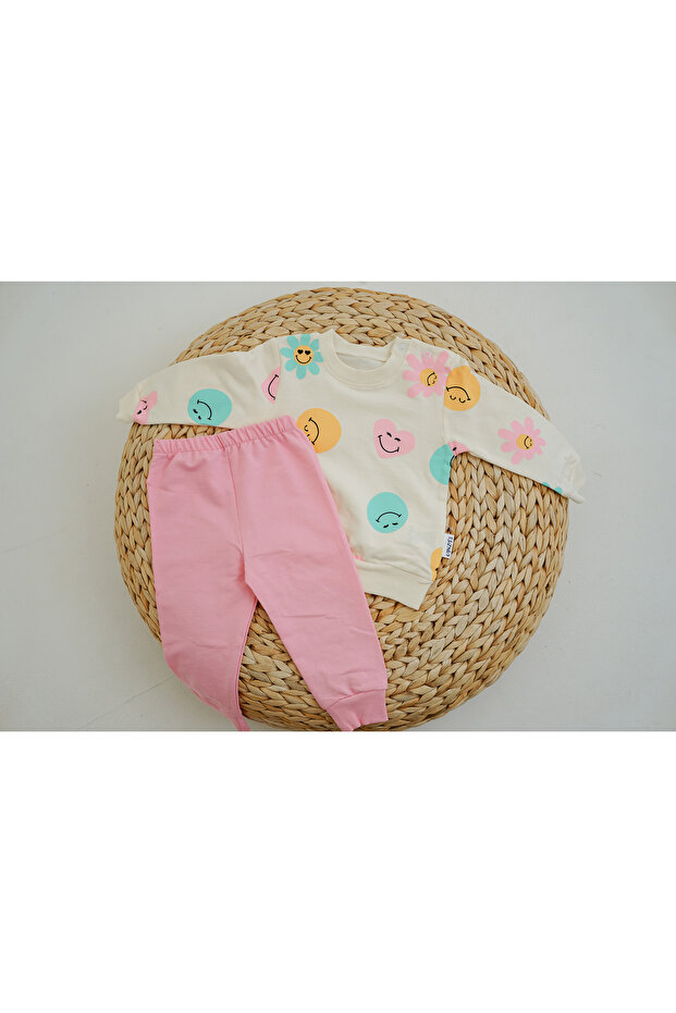 Smiling Face Baby Girl Set