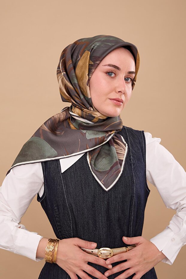 Twill İpek Eşarp 11480-61 - 1