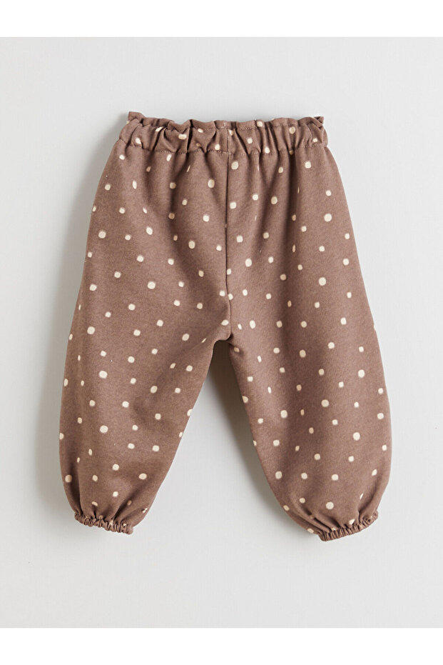 Ekru Bebe Yaka Kız Bebek Hırka ve Pantolon - 6