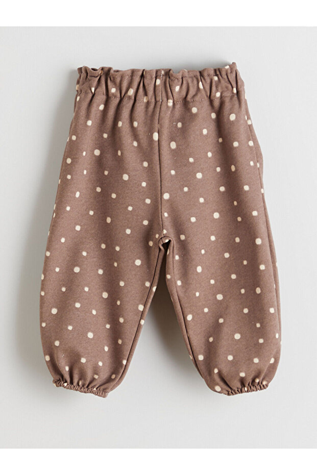 Ekru Bebe Yaka Kız Bebek Hırka ve Pantolon - 4