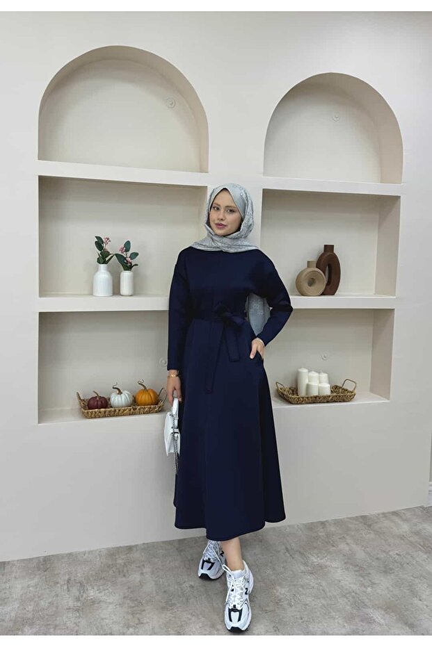 Çan Etekli Scuba Elbise - 3