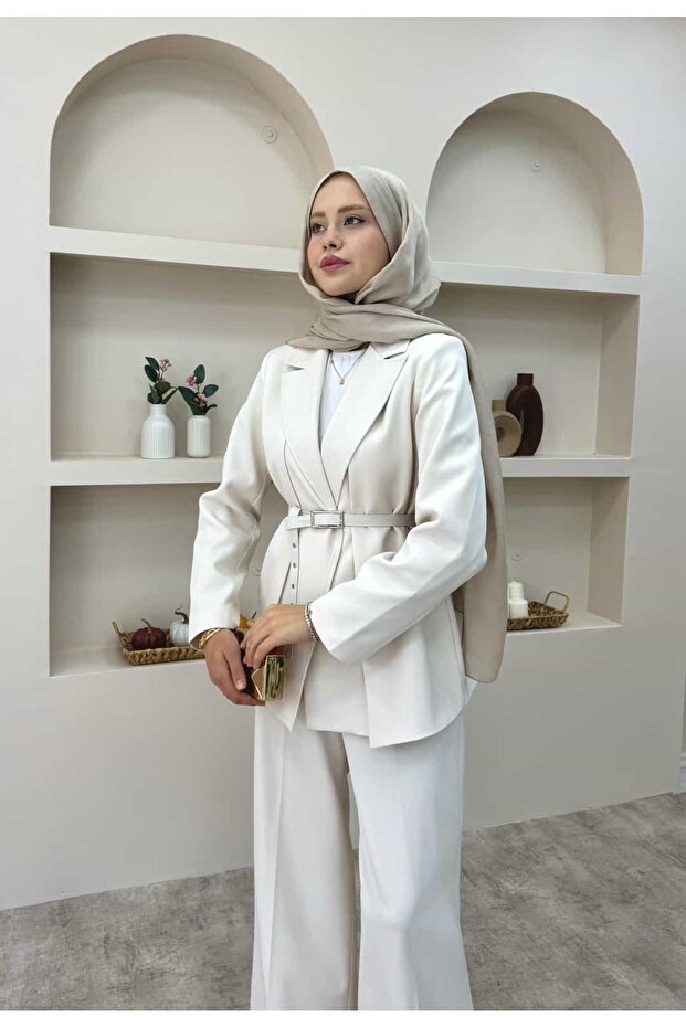 بدلة بليزر بياقة مزدوجة - 3