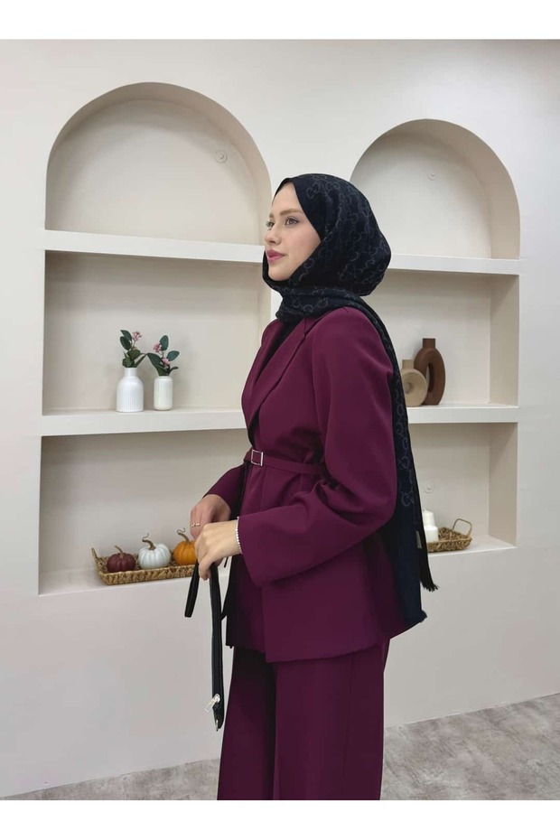 بدلة بليزر بياقة مزدوجة - 5