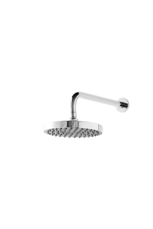 Milano Round Rain Shower Head - Silver Finish | Durable Stainless Steel | 5 Year Warranty