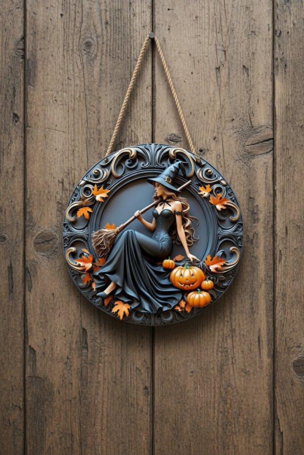 Cadı temalı kapı süsü - 4