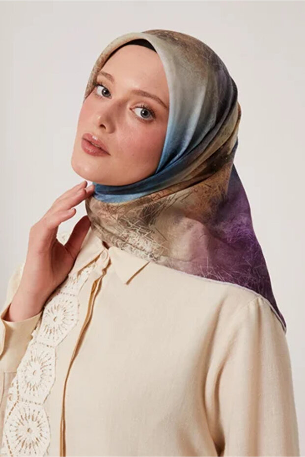 وشاح كوبر الناعم 94×94 - بنفسجي لافندر