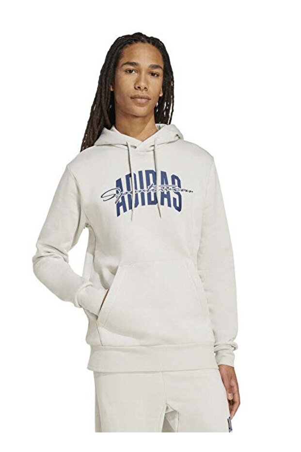 Collegiate Script Graphic cu glugă Top - 2