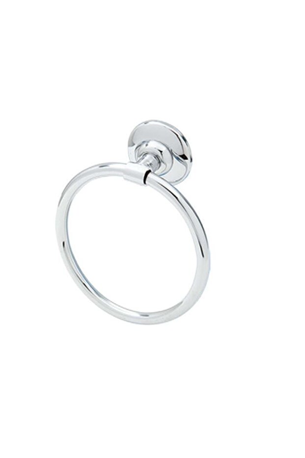 Milano Classic 1605 Chrome Towel Ring | Elegant Brass Holder | 7 Year Warranty