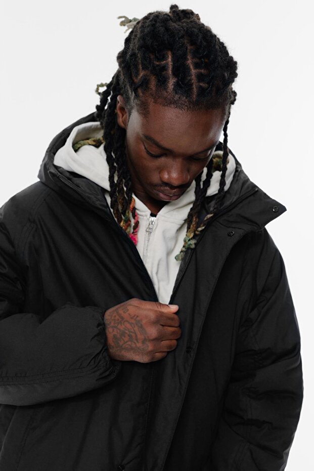 Kapüşonlu dolgulu yağmurluk - 5