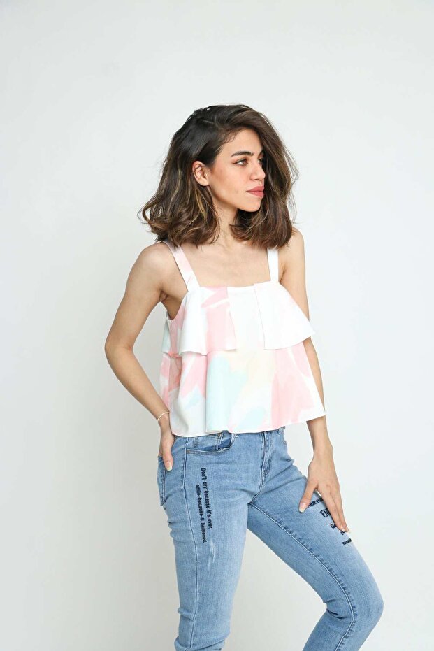 Multicolored Polyester Cami Top - 2