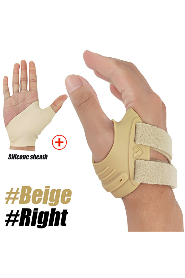M beige-right 1Pcs humb Support Brace CMC Joint Thumb brace Spica Splint for Pain Relief,Arthritis,T
