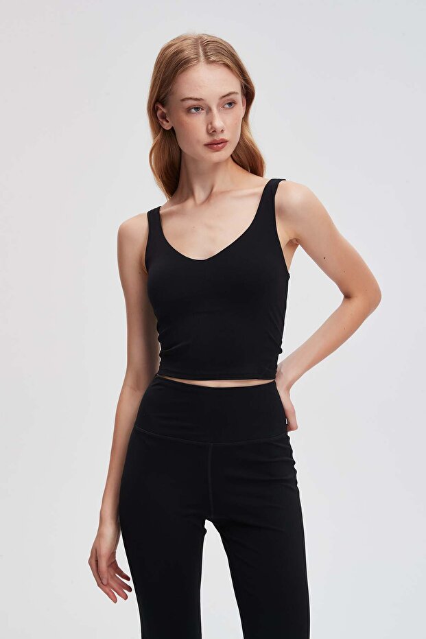 Solid Strappy Top - 1