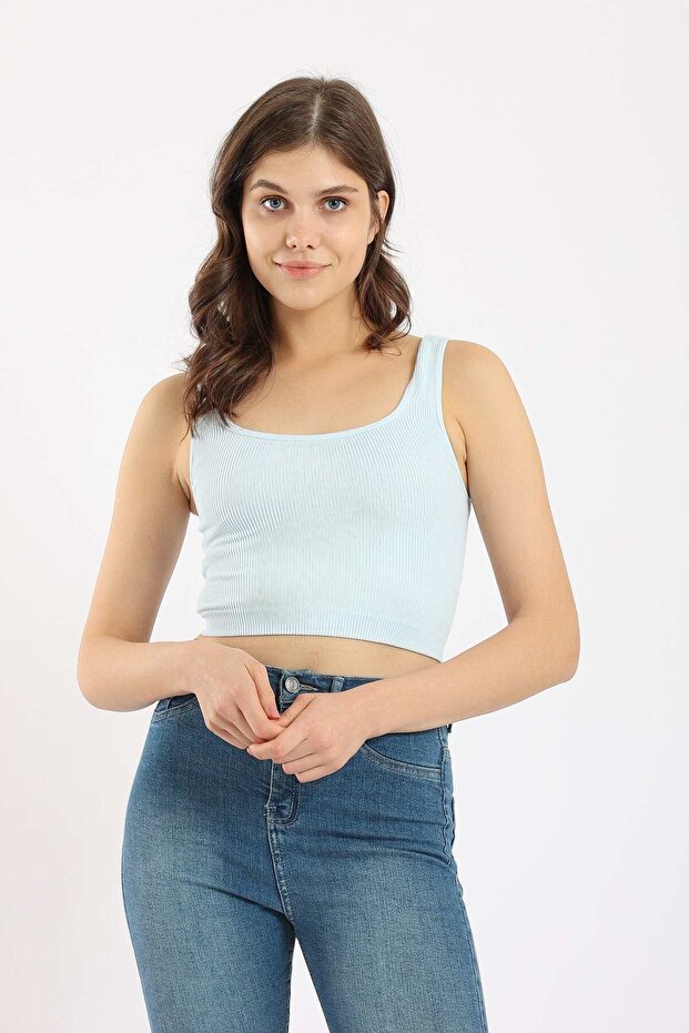 Solid Ribbed Cami Top - 1