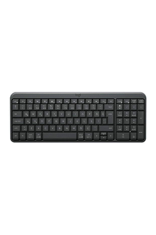 K250 Kablosuz Tam Boyutlu Kompakt Türkçe Bluetooth Klavye, Siyah 920-013460 - 1