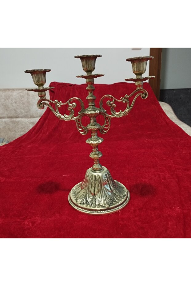 PİRİNÇ 3 KOLLU ŞAMDAN - 1