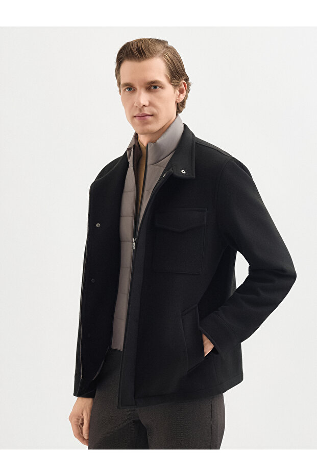 Erkek Mont-Siyah - 3