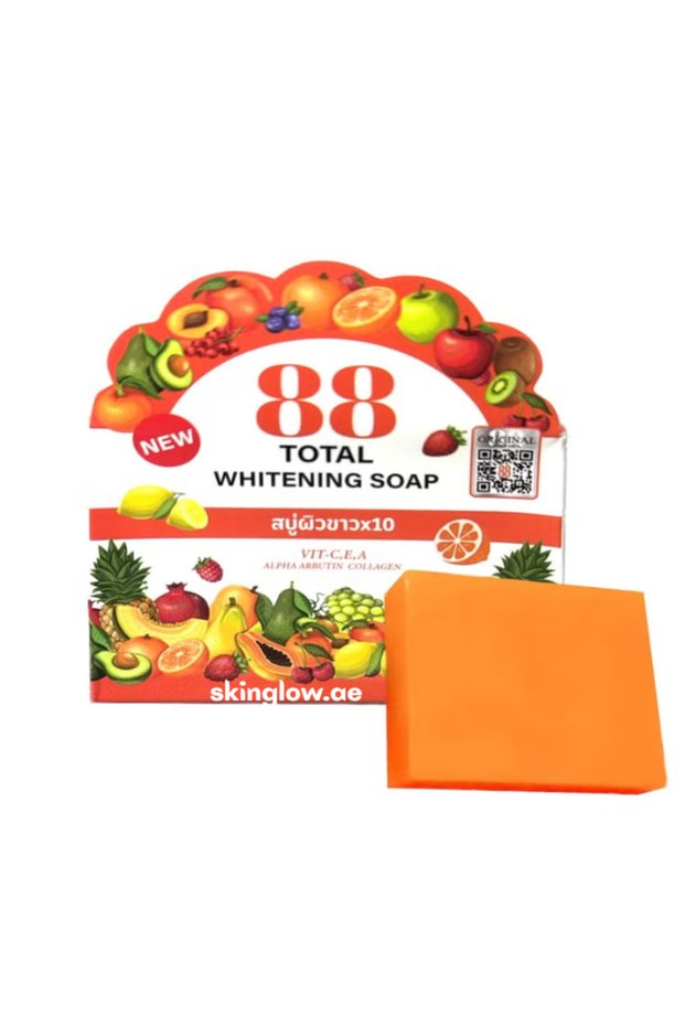 88 Total Brightening Soap with Glutathione,Alpha Arbutin, and Collagen - 80g