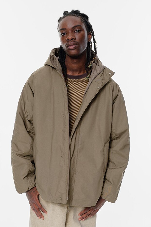 Kapüşonlu dolgulu yağmurluk - 1