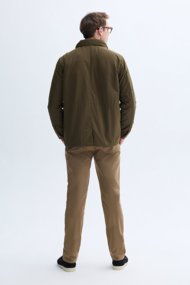 معطف رقيق بغطاء رأس مخفي - 2