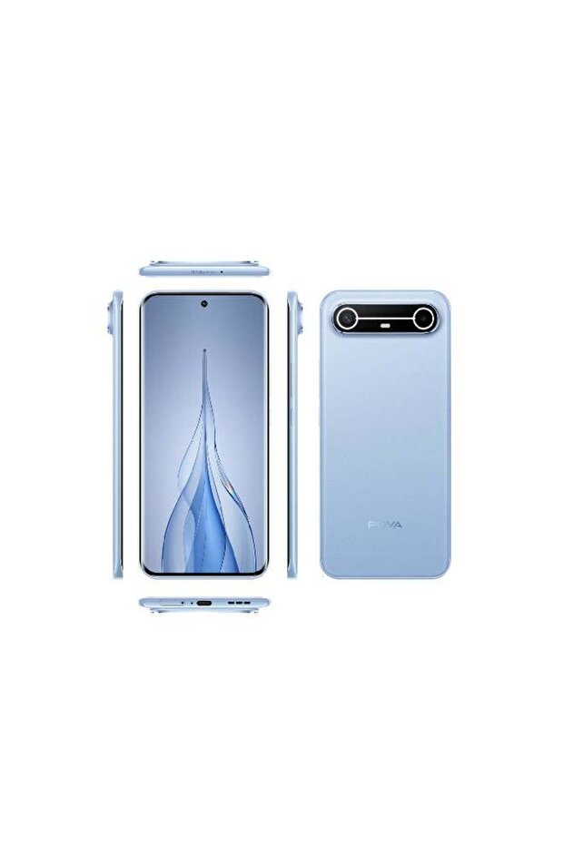 هاتف POVA Slim 5G ثنائي الشريحة أزرق سماوي، ذاكرة وصول عشوائي (RAM) سعة 8 جيجابايت، وذاكرة تخزين سعة 256 جيجابايت - إصدار الشرق الأوسط