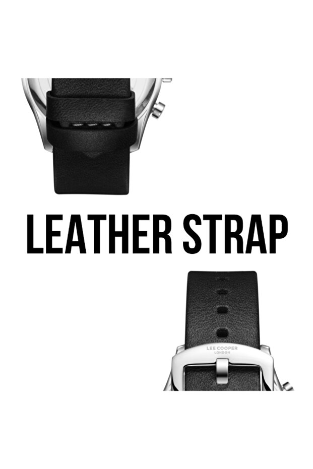 ساعة رجالية متعددة الوظائف بمينا أسود - LC08260.351 - 5