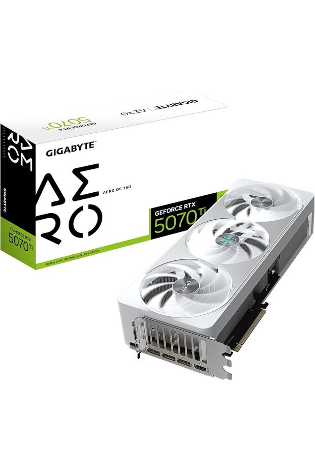 GeForce RTX 5070 Ti AERO OC 16G Graphics Card - 16GB GDDR7, 256bit, PCI-E 5.0, 2588 MHz Cor - 1