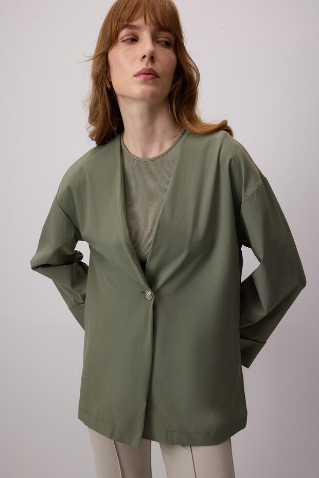 TEK DÜĞMELİ CEKET - 1