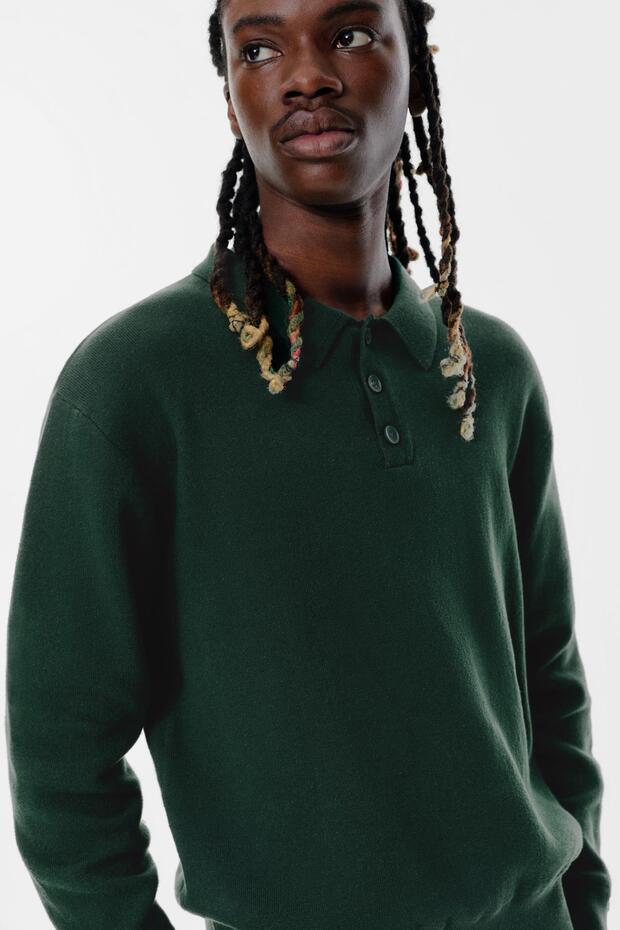 Uzun kollu polo tişört - 4