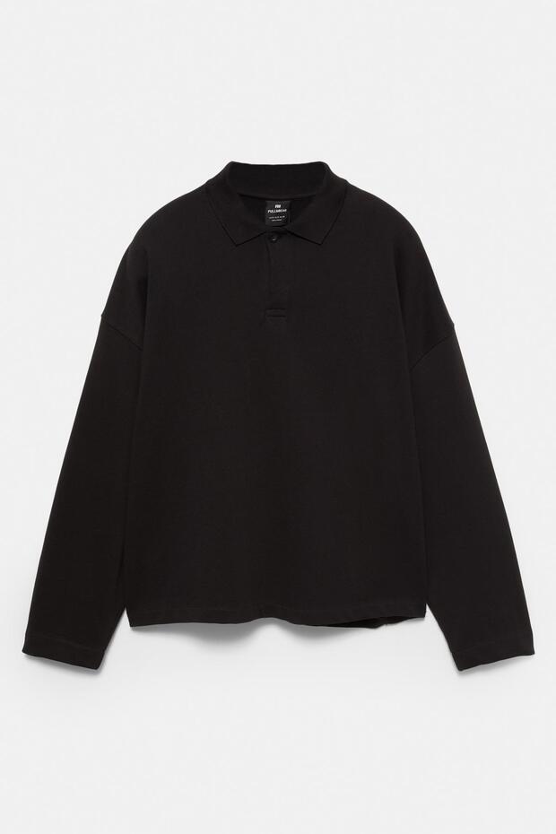 Crop polo yaka sweatshirt - 7