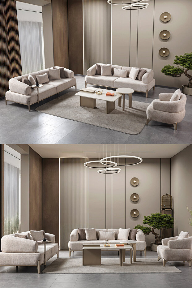 Zümrüt Koltuk Takımı 3+3+1+Sehpa Modülü - 1