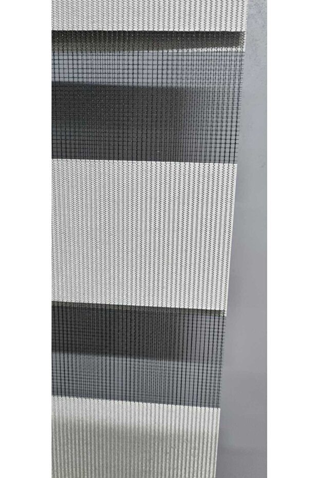 Düz Zebra Bambu Perde Gri Renk Zebra Bambu Perde Düz Gri Perde - 4