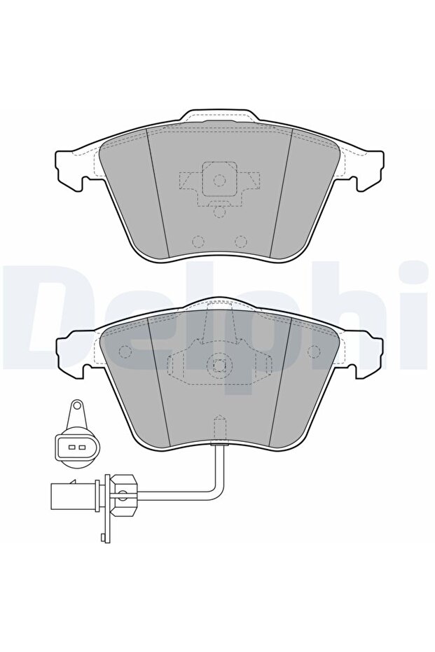 Brake pad set, front, Audi A6, C6, - 2