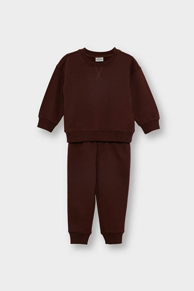 Baby Boy 2-Piece Set Basic Plain Sweatshirt and Sweatpants (25 Wn)