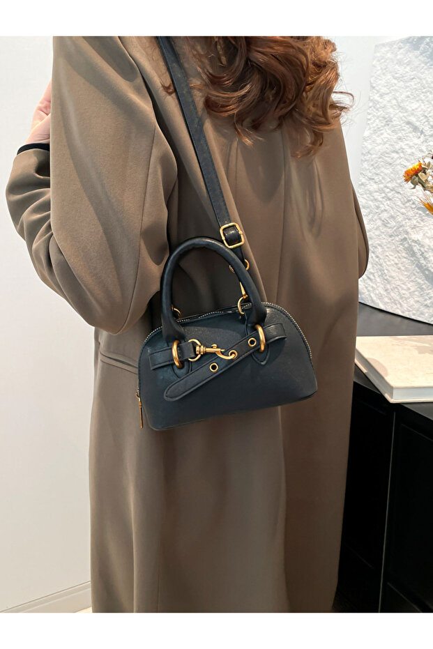 حقيبة يد صلبة بمقبض مزدوج - 5