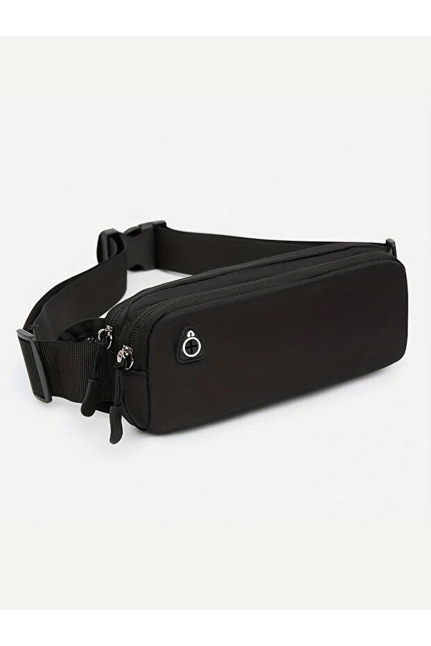 Solid Zip Closure Crossbody Bag - 1