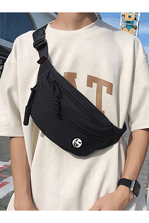 Solid Zip Closure Crossbody Bag - 2