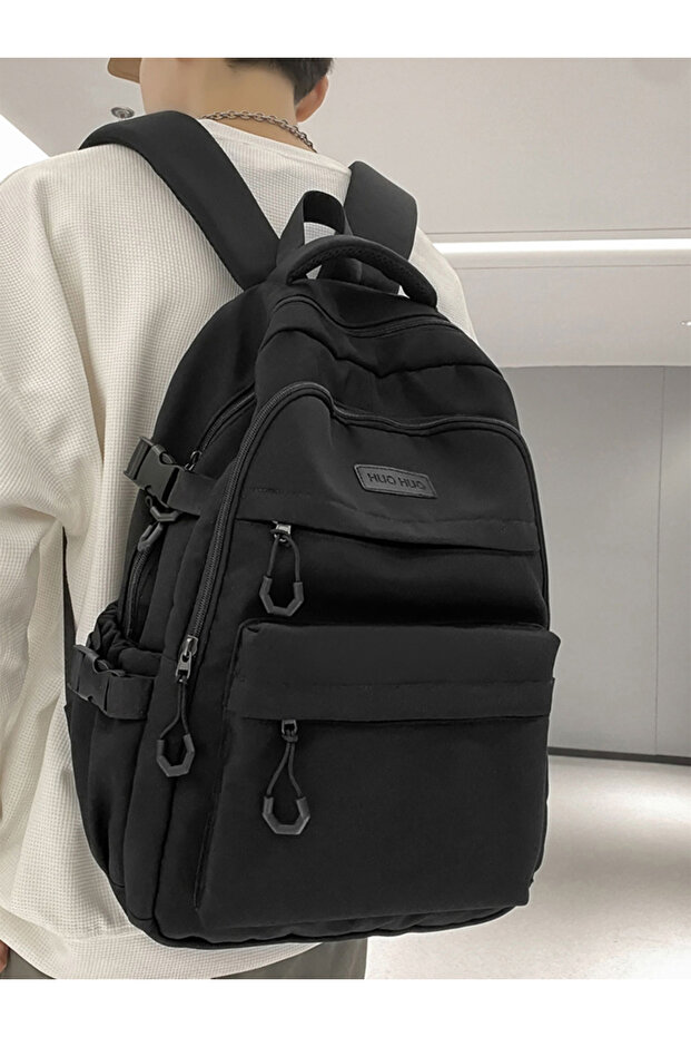 حقيبة ظهر صلبة بسحاب للإغلاق - 2