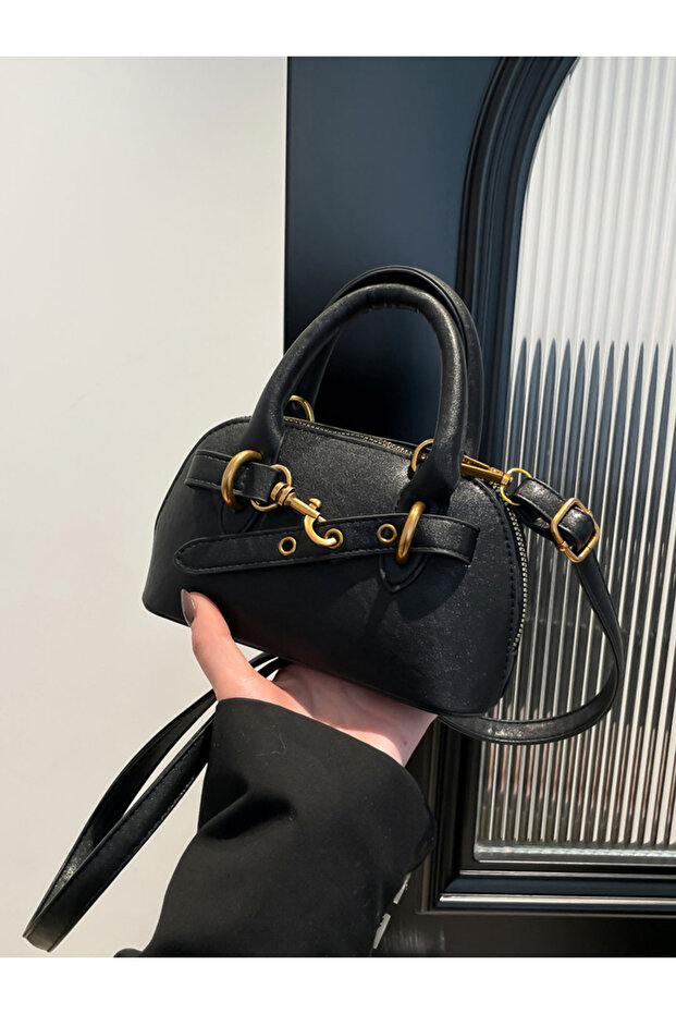 حقيبة يد صلبة بمقبض مزدوج - 6