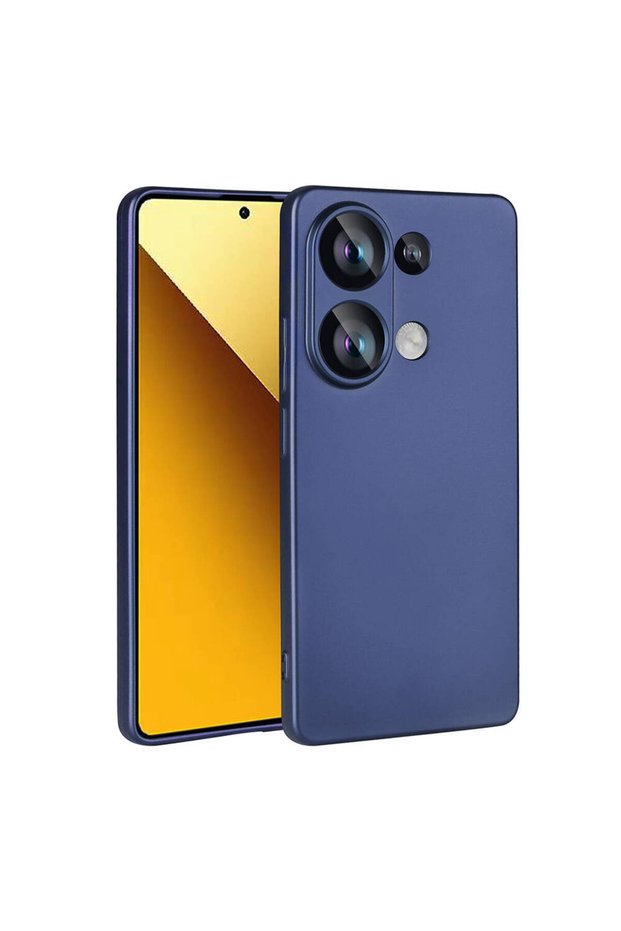 غطاء حماية سيليكون فاخر لهاتف Poco M6 Pro 4G - أزرق داكن