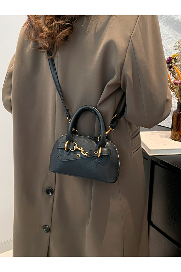 حقيبة يد صلبة بمقبض مزدوج - 4