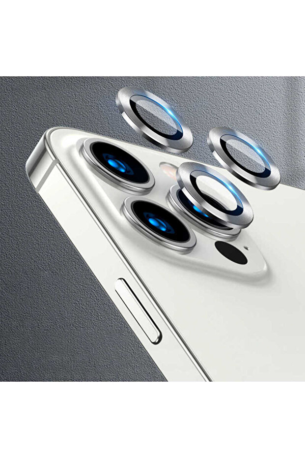 واقي كاميرا متوافق مع هاتف iPhone 13 Pro Max من SHRP CL-04 - فضي