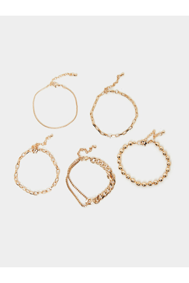 Set of 5 - Assorted Chain Bracelet