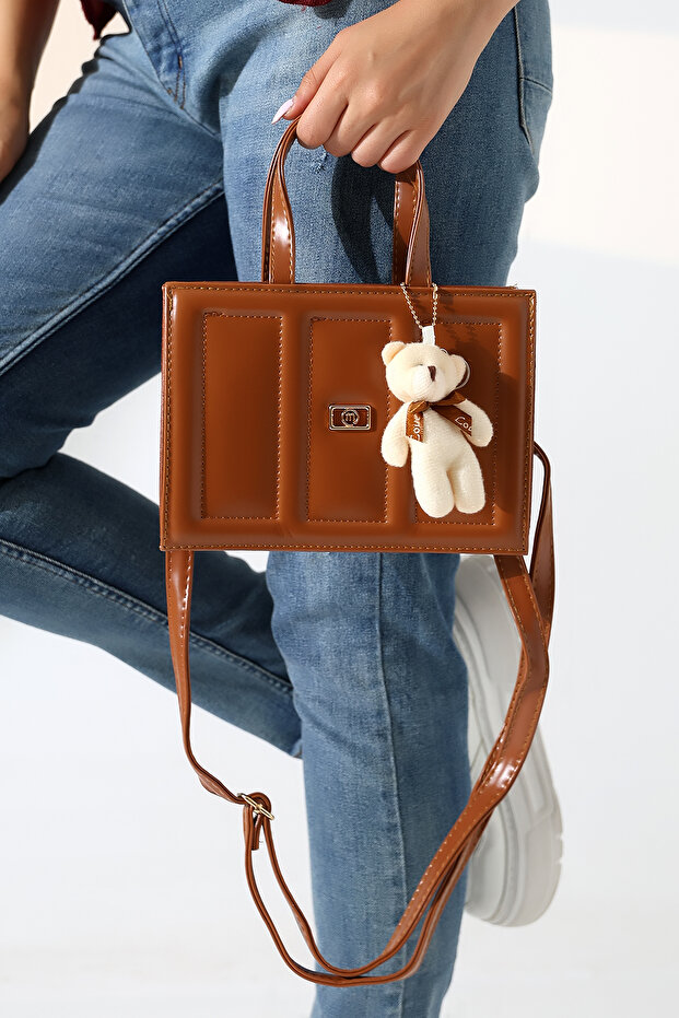 Kadın Taba Ayıcıklı Kutu Çanta - 6