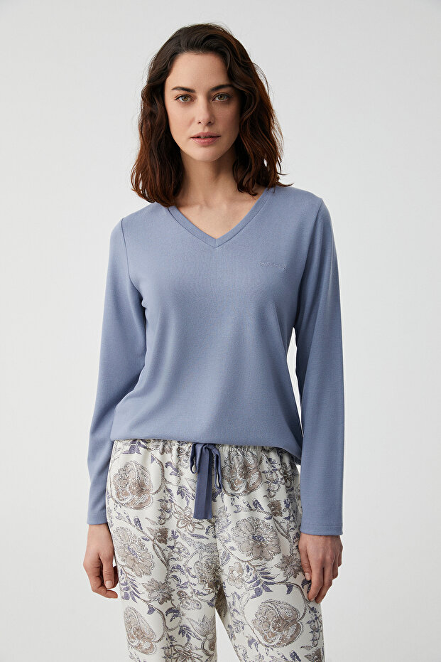 طقم بيجامة ناعم الملمس - 2