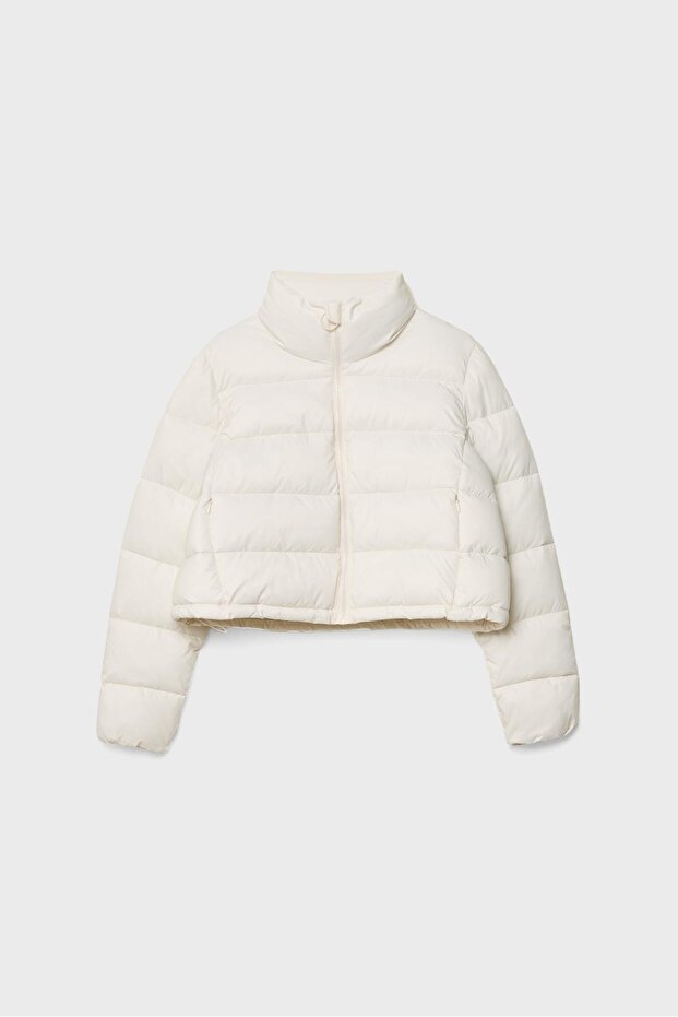 Dik Yakalı Şişme Mont - 6