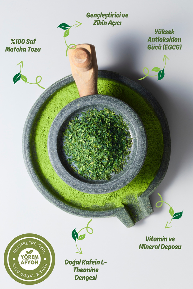 Natural Antioxidant and Source of Tranquility Ancient Elixir of Focus and Calm Pure Matcha Powder, Macha |   60Gr. - 2