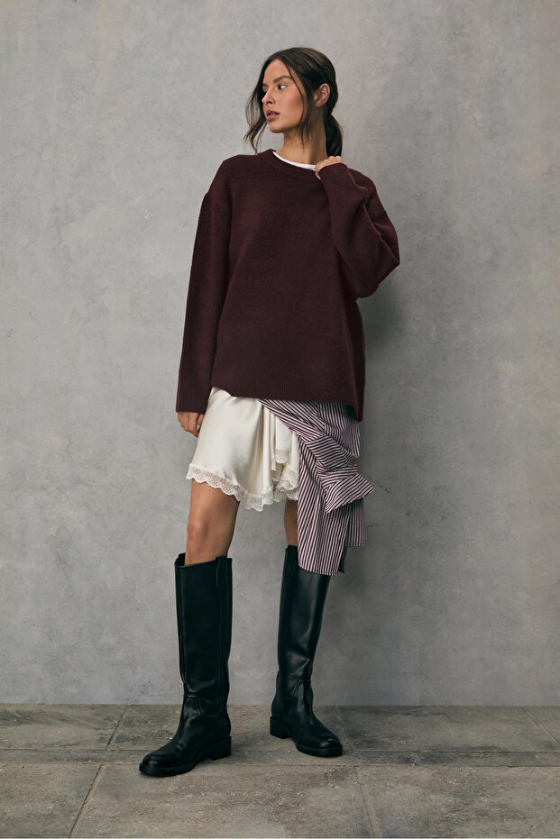 Yumuşak Dokulu Triko Kazak - 2