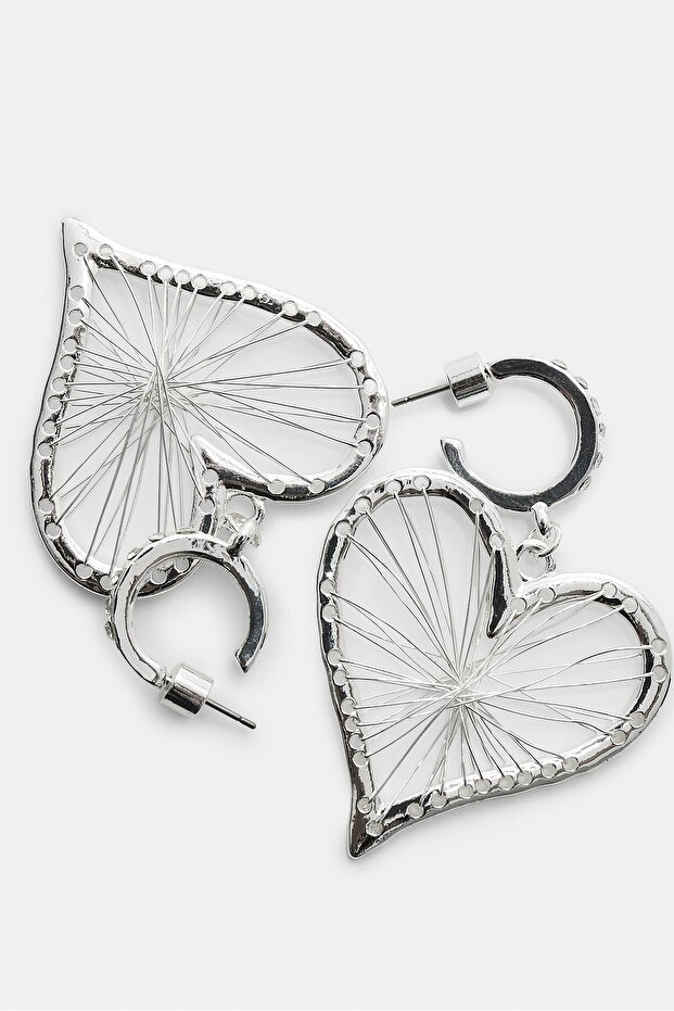 Metal kalp küpeler - 5