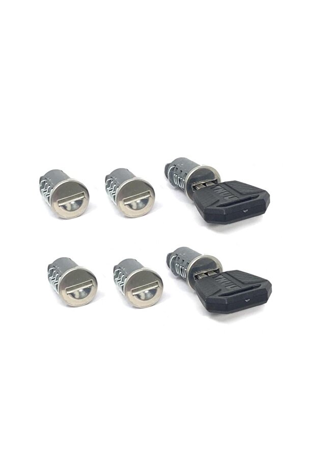 Set of 6 locks and keys for the One-Key System 450600, designed for locking port systems - 1
